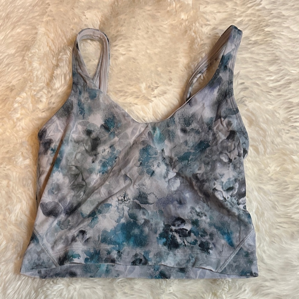 Lululemon Watercolor Floral Tank! Size 4